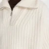 Knitwear Manufacturer Custom Half Zipper Turtleneck Knit Sweater Women Clothing Long Sleeve Wool Women Chunky Knit Sweater